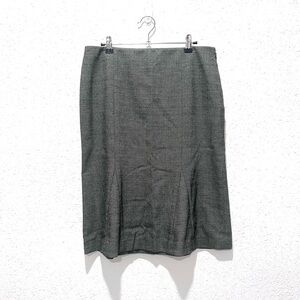 Theory Gray Pencil Midi Skirt for Work 6